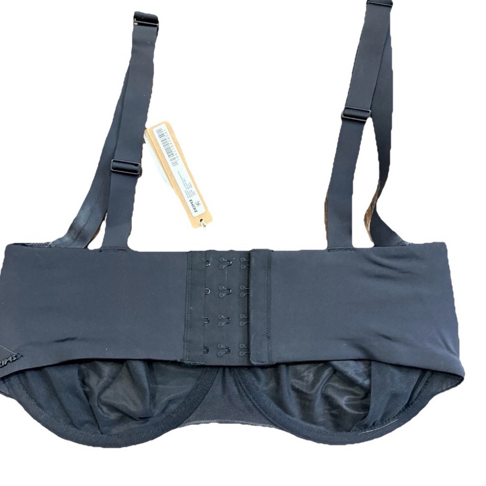 SKIMS Balconette Bra Spring Minimalist Black 36DDD - Picture 2 of 5